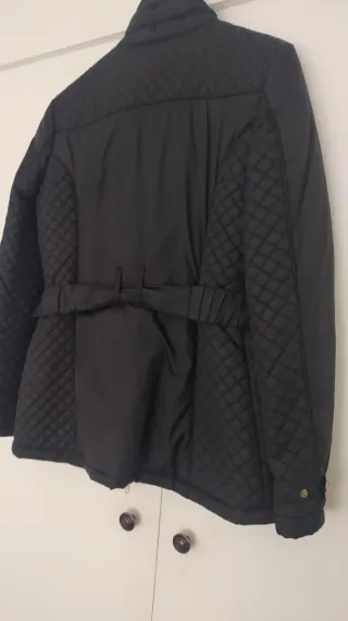 Parka Mango Negra Mujer