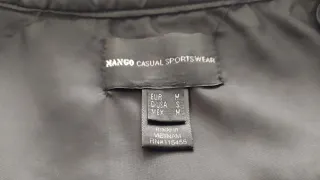 Parka Mango Negra Mujer