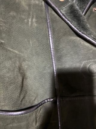 Abrigo piel oveja verde