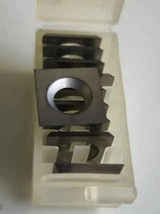 10 Cuchillas Carburo 14x14x2mm para Cepillo/Tupi (