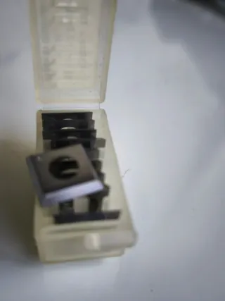 10 Cuchillas Carburo 14x14x2mm para Cepillo/Tupi (