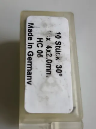 10 Cuchillas Carburo 14x14x2mm para Cepillo/Tupi (