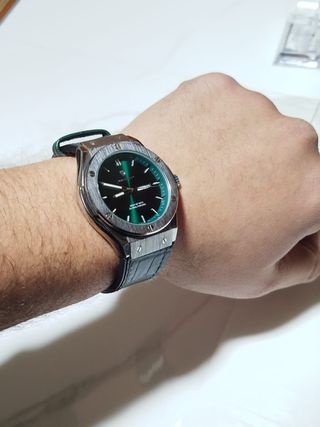Reloj Poedagar Big Bang Verde 46mm Nuevo