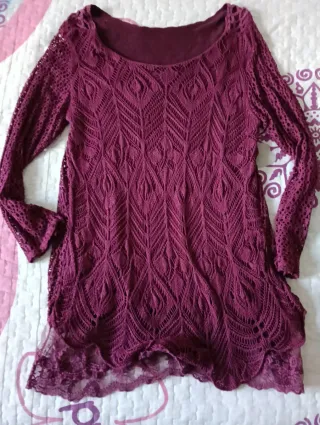Jersey morado de encaje