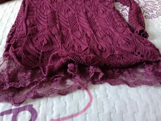 Jersey morado de encaje