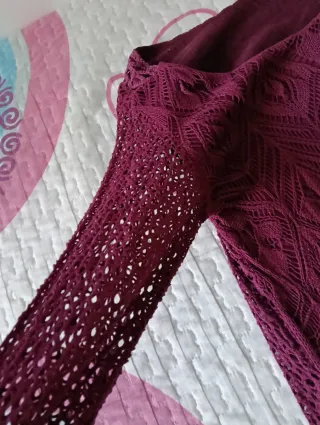 Jersey morado de encaje