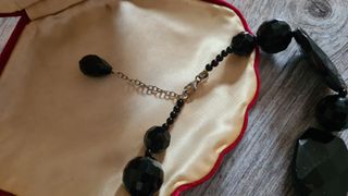 Collana vintage Butler & Wilson in cristallo nero