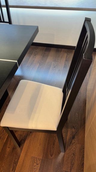 Mesa comedor rectangular con 6 sillas