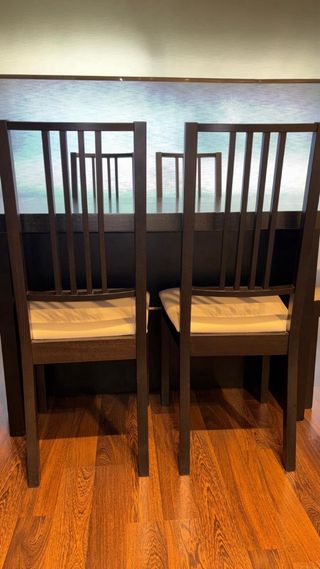 Mesa comedor rectangular con 6 sillas