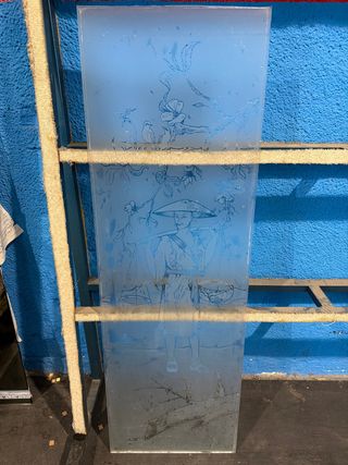 Cristal decorativo con diseño oriental lujo