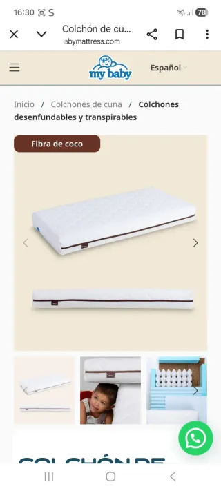 Colchón cuna Nemo My Baby Mattress