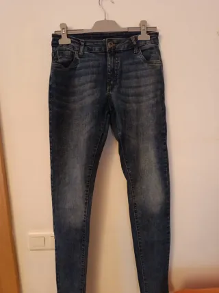 Vaqueros mujer azules