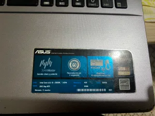 Portátil Asus Negro/Plateado