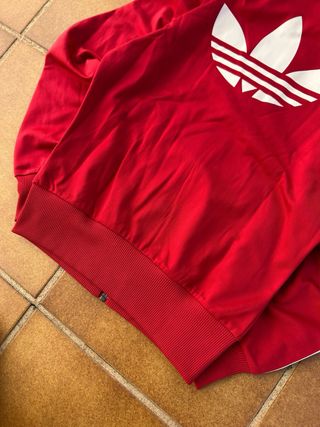 Sudadera Adidas Roja Logo Grande Firebird