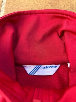 Sudadera Adidas Roja Logo Grande Firebird