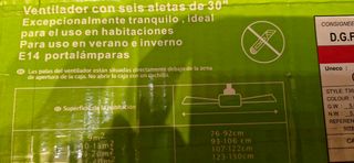 Lámpara Ventilador Techo Multicolor