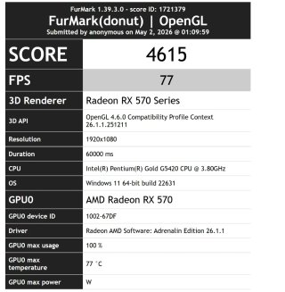 Tarjeta Gráfica Radeon RX 570 4GB