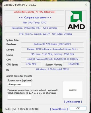 Tarjeta Gráfica Radeon RX 570 4GB