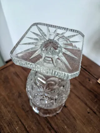 Vaso cristallo intagliato