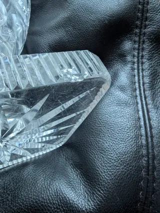 Vaso cristallo intagliato