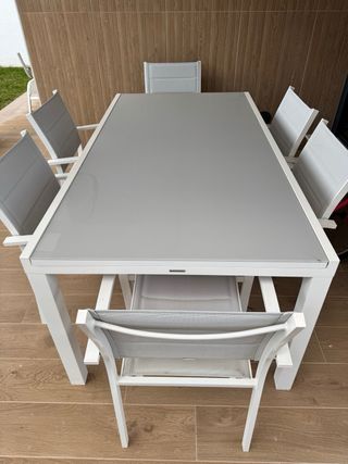 Sillas de jardín/terraza metal y tela