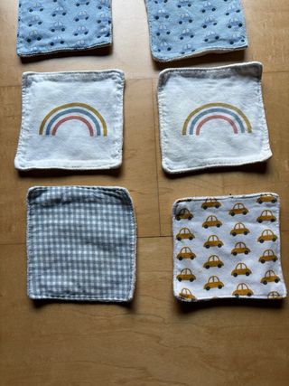 6 toallitas de muselina para bebé