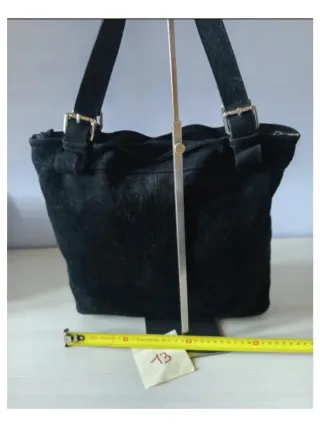 Borsa Artigianale Camoscio Nero