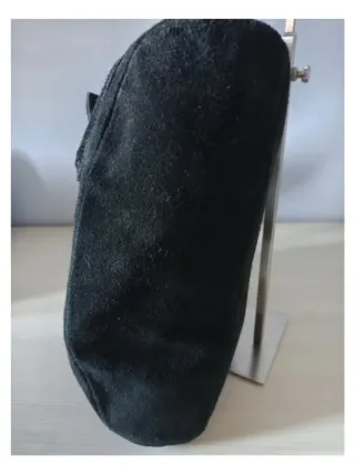 Borsa Artigianale Camoscio Nero