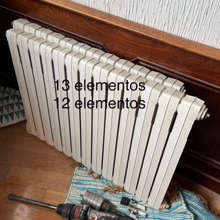 Lote radiadores hierro 13 y 12 elementos