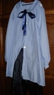 Disfraz colegial azul y blanco