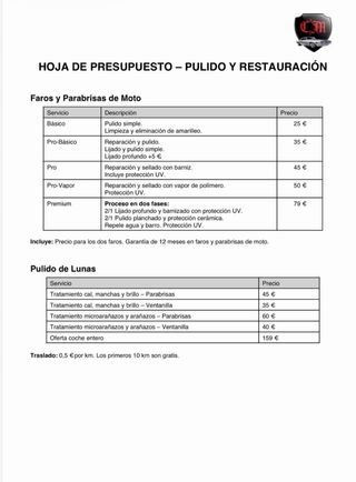 Pulido profesional de faros a domicilio  Foto real