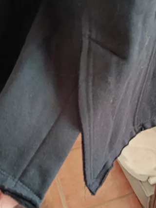 Abrigo Talla S Negro 95% algodón