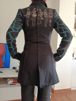 Abrigo Talla S Negro 95% algodón