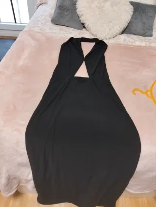 Vestido largo negro fiesta/graduación