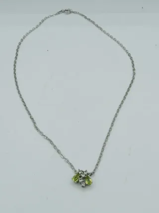 Collana girocollo argento 925 con peridoto