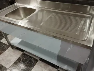 Fregadero Industrial Acero Inox. 150x60cm