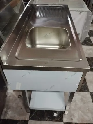 Fregadero Industrial Acero Inox. 150x60cm