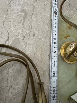 Lampada in vetro decorata a mano