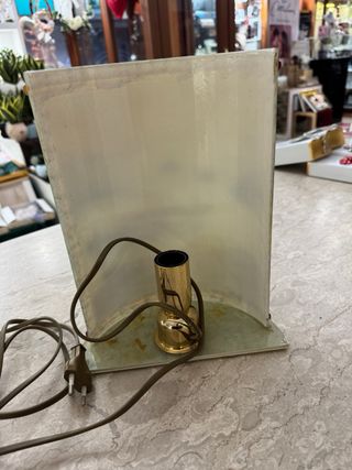 Lampada in vetro decorata a mano