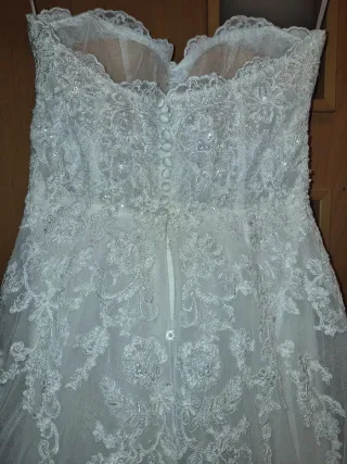 Vestido Novia Palabra de Honor T.40