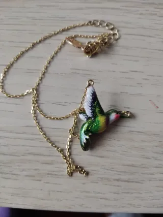 Conjunto Colibrí Colgante y Pendientes