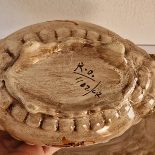 Sopera Vintage Cerámica Flores