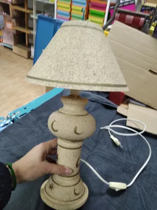 Lámpara cerámica original lunas y estrellas