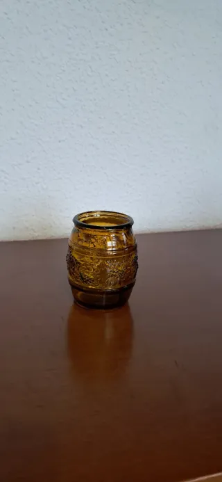 Juego 6 Vasos Ámbar Vintage