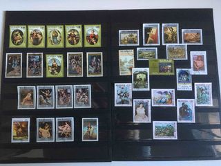 Sellos con la temática arte pintura.