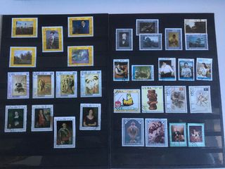 Sellos con la temática arte pintura.