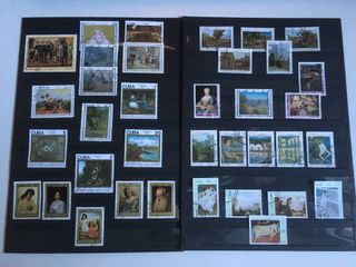 Sellos con la temática arte pintura.