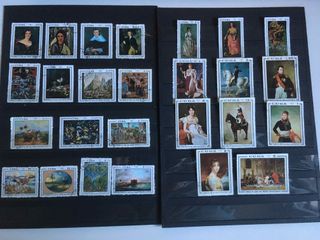 Sellos con la temática arte pintura.