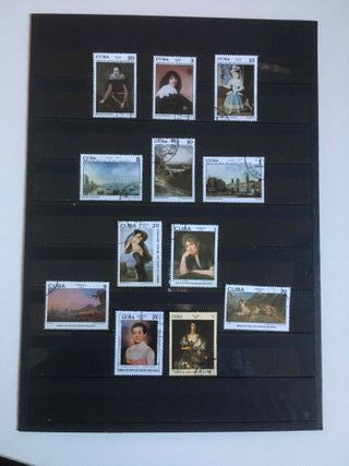 Sellos con la temática arte pintura.