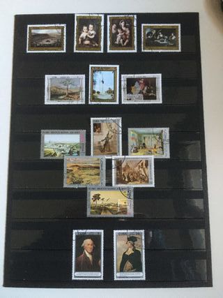 Sellos con la temática arte pintura.